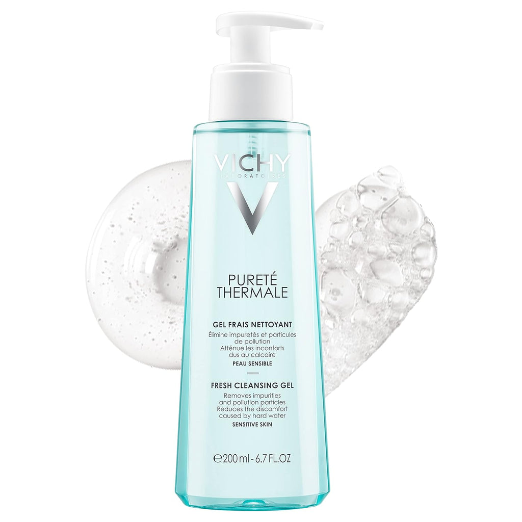 "Vichy Pureté Thermale Fresh Cleansing Gel - Ultimate Face Wash, Makeup Remover, and Impurity Cleanser with Vitamin B5 for a Flawless Cleanse"