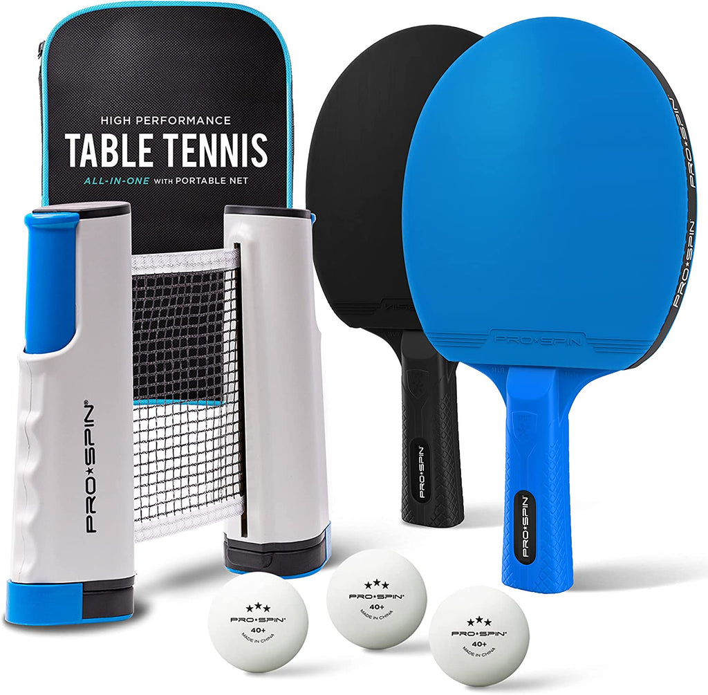 "Ultimate Portable Ping Pong Set | All-In-One Table Tennis Kit with Retractable Net | Premium Paddles, 3-Star Balls | Convenient Storage Case | Perfect for Family Fun | Great Gift Idea"
