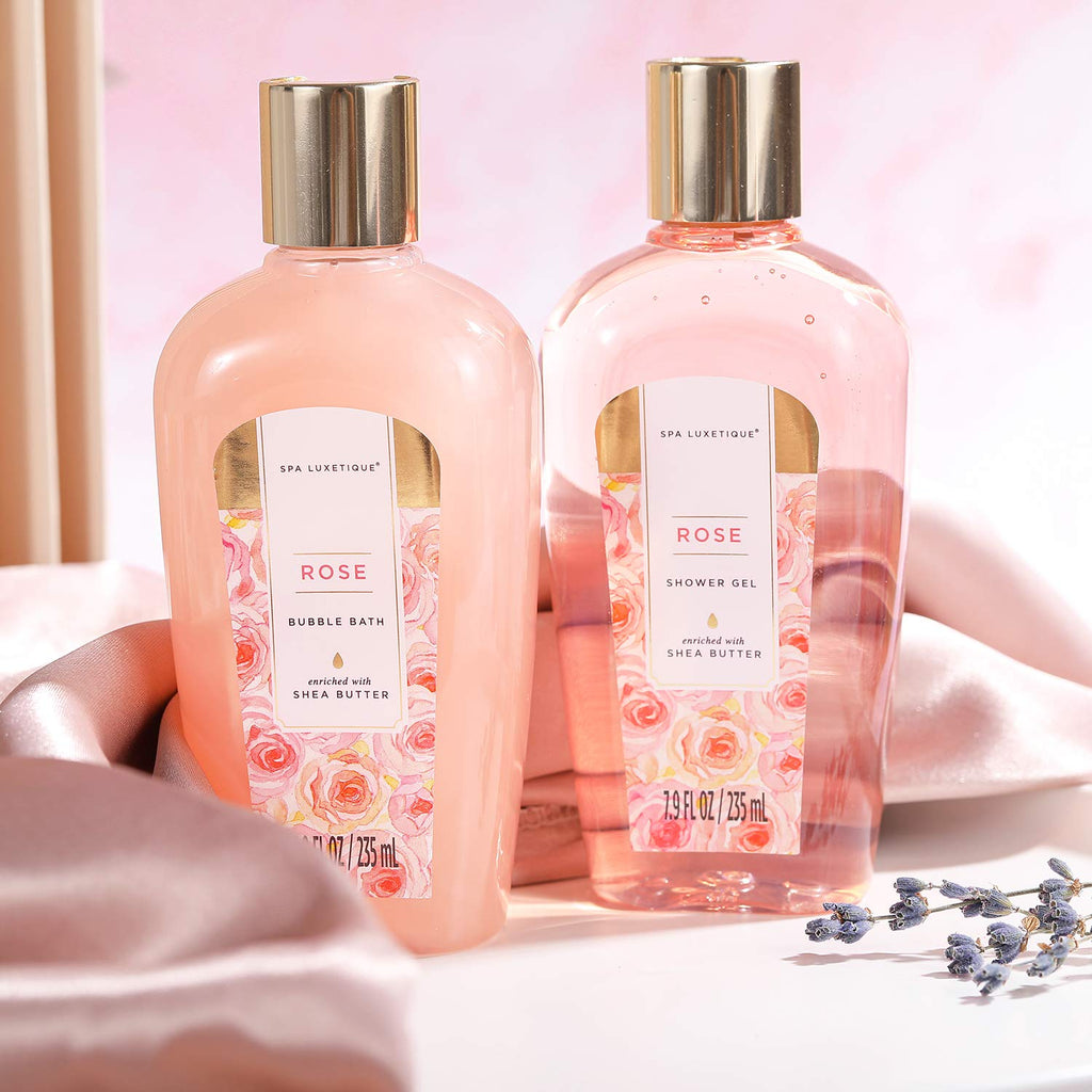 "Ultimate Spa Retreat Gift Set for Women - Pamper Yourself with Luxurious Rose Bath Essentials, Perfect for Birthdays and Christmas Gifts for Women of All Ages"