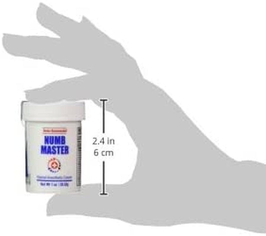 Numb Master 5% Lidocaine Numbing Cream, Maximum Strength Fast Acting Pain Relief Cream 1.25 Oz, Long Lasting Topical Anesthetic Cream with Aloe Vera, Vitamin E for Relief of Pain, Burning and Soreness