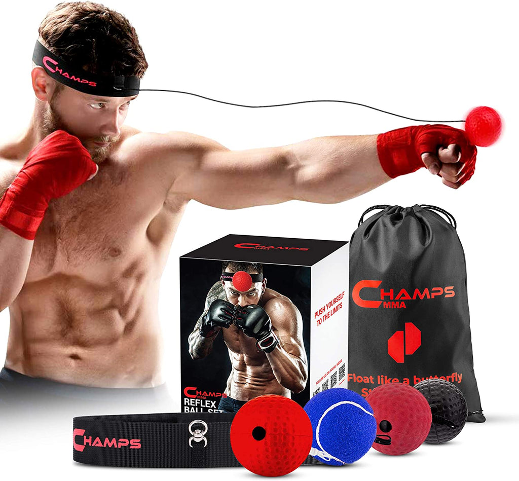 Boxing Reflex Balls Set of 4 – Boxing Ball MMA Gear of with Varying We –  HolioCare Global