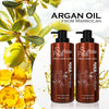 Moroccan Argan Oil Sulfate Free Shampoo and Conditioner Set - Best for Damaged, Dry, Curly or Frizzy Hair - Thickening for Fine/Thin Hair, Safe for Color-Treated, Keratin Treated Hair