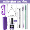 Nail Files and Buffers, FANDAMEI Nail Cuticle Remover Kit with Nail File, Nail Buffer, Nail Buffer Block, Cuticle Nipper, Cuticle Pusher, Cuticle Peeler. Nail Cuticle Oil Lavender for Nail Care