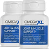 Omegaxl Joint Support Supplement - Natural Muscle Support, Green Lipped Mussel Oil, Soft Gel Pills, Drug-Free, 60 Count 