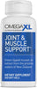 Omegaxl Joint Support Supplement - Natural Muscle Support, Green Lipped Mussel Oil, Soft Gel Pills, Drug-Free, 60 Count 