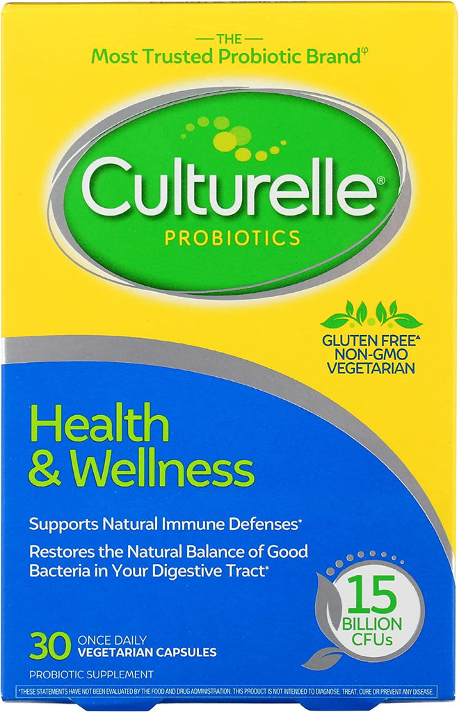 Culturelle Health & Wellness Probiotic Vegetarian Capsules 30 Ea - Free & Fast Delivery