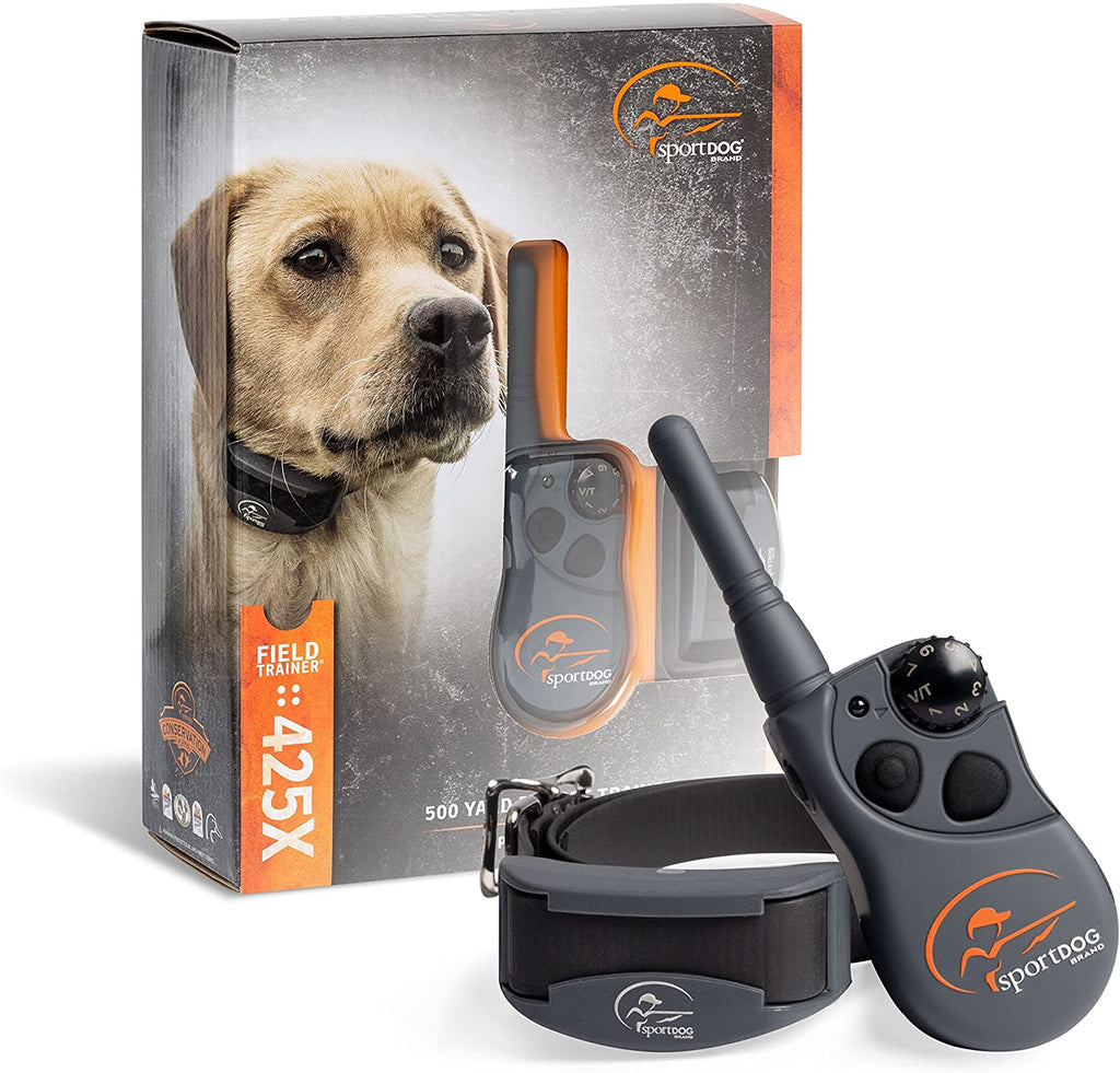 Sportdog Brand 425X Remote Trainers - 500 Yard Range E-Collar with Static, Vibrate and Tone - Waterproof, Rechargeable