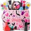 "Enchanting Princess Makeup Kit for Girls - Gentle on Skin, Effortless to Clean, 23 Piece Set with Carrying Case for Stylish Storage"