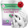 "Capture Your Love Forever with Luna Bean Hand Casting Kit - The Perfect Couples Gift for Christmas, Anniversaries, and Bridal Showers - Create Lasting Memories with Personalized Hand Molds - Ideal for Him, Her, and Grandma"