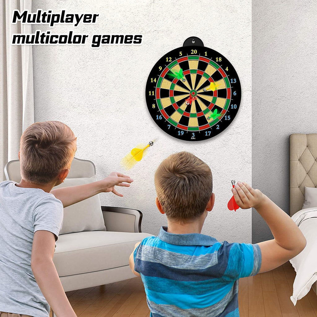 "Ultimate Magnetic Dart Board Set - Fun and Safe Indoor Game for Kids - Perfect Party Entertainment - Ideal Gift for Boys Ages 5-12"