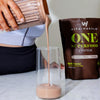 "Boost Your Health with Vitahustle Superfood Plant Protein & Greens Shake - Packed with Probiotics, Ashwagandha, and Essential Vitamins for a Delicious and Nutritious Meal Replacement - Indulge in the Rich and Decadent Chocolate Cacao Flavor!"
