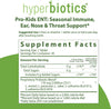 Hyperbiotics Vegan Chewable Probiotics for Kids ENT | Ears, Nose, Throat | Tablets for Children, Strawberry Vanilla | Sugar Free | Digestive Health & Immune Support | 45 Count