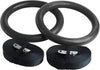 REEHUT Gymnastic Rings with Adjustable Straps, Metal Buckles & Ebook - Home Gym (Set of 2) - Non-Slip - Great for Workout, Strength Training, Fitness, Pull Ups and Dips, Ebook Included