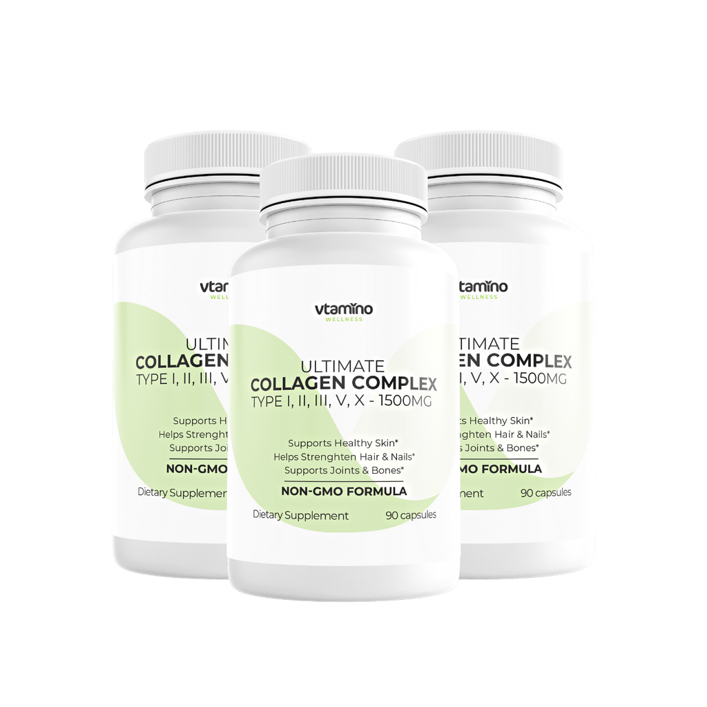 vtamino Ultimate Collagen Complex-Supports Joints, Hair, Nail & Skin -1500MG (45 Days Supply)