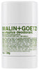 Professional title: "Malin + Goetz Eucalyptus, Bergamot, and Botanical Deodorant - Natural Odor and Sweat Protection for All Skin Types, Residue-Free Formula, Aluminum and Alcohol-Free, 2.6 Fl Oz"