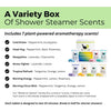 "Ultimate Aromatherapy Experience: USA-Made Variety Pack Shower Steamers with Essential Oils - The Perfect Gift Set for Women - Elevate Your Shower with Aromatherapy Shower Bombs and Tablets"