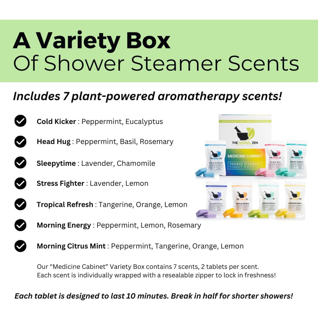 "Ultimate Aromatherapy Experience: USA-Made Variety Pack Shower Steamers with Essential Oils - The Perfect Gift Set for Women - Elevate Your Shower with Aromatherapy Shower Bombs and Tablets"