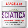 Sciatica Nerve Cream - Maximum Strength Comfort Cream for Feet, Hands, Legs, Toes, Back - Natural Ultra Strength Arnica, MSM, Menthol, Soothing Comfort, Large 3 Oz