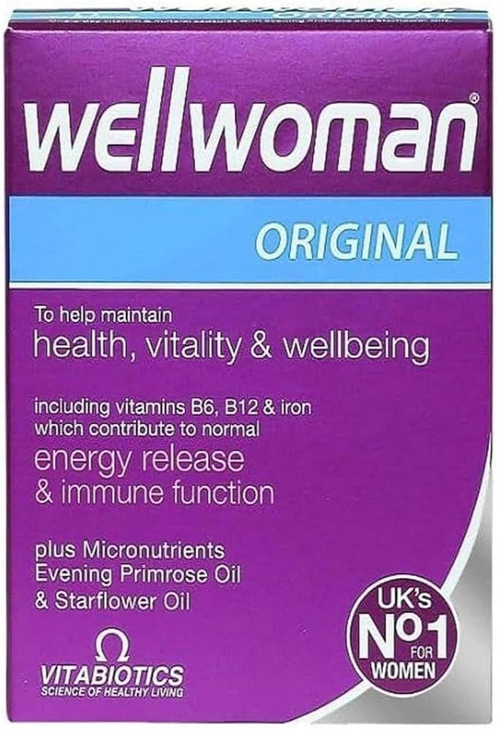 Wellwoman Vitabiotics Advanced Vitamin & Mineral Formula with Evening Primrose & Starflower Oils 30 Capsules