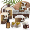 "Indulge in Blissful Relaxation with our Vanilla Coconut Bath and Body Gift Basket - Pamper Yourself with 9 Luxurious Pieces including Fragrant Lotions, Extra Large Bath Bombs, Coconut Oil, and a Plush Bath Towel!"