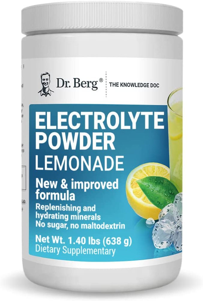 Dr. Berg'S Original Keto Electrolytes Powder - Sugar Free Electrolyte Powder - No Maltodextrin - Hydration Powder - Raspberry Lemon 50 Servings - Free & Fast Delivery - Free & Fast Delivery