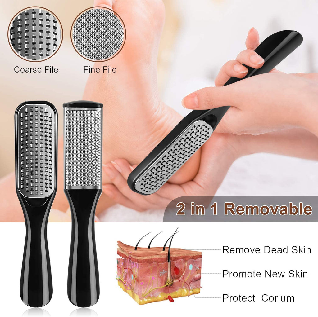 "Ultimate Foot Care Spa Set: Rosmax 36-in-1 Professional Pedicure Kit for Silky Smooth Feet - Stainless Steel Tools for Dead Skin Removal, Washable and Convenient for Home Use"