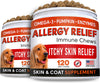 STRELLALAB Dog Allergy Relief (180 Chews) - Dog Itchy Skin Treatment + Omega 3 & Pumpkin, Dog Allergy Chews & anti Itch Support Supplement, Dogs Itching & Licking Treats, Dog Itch Relief Chew