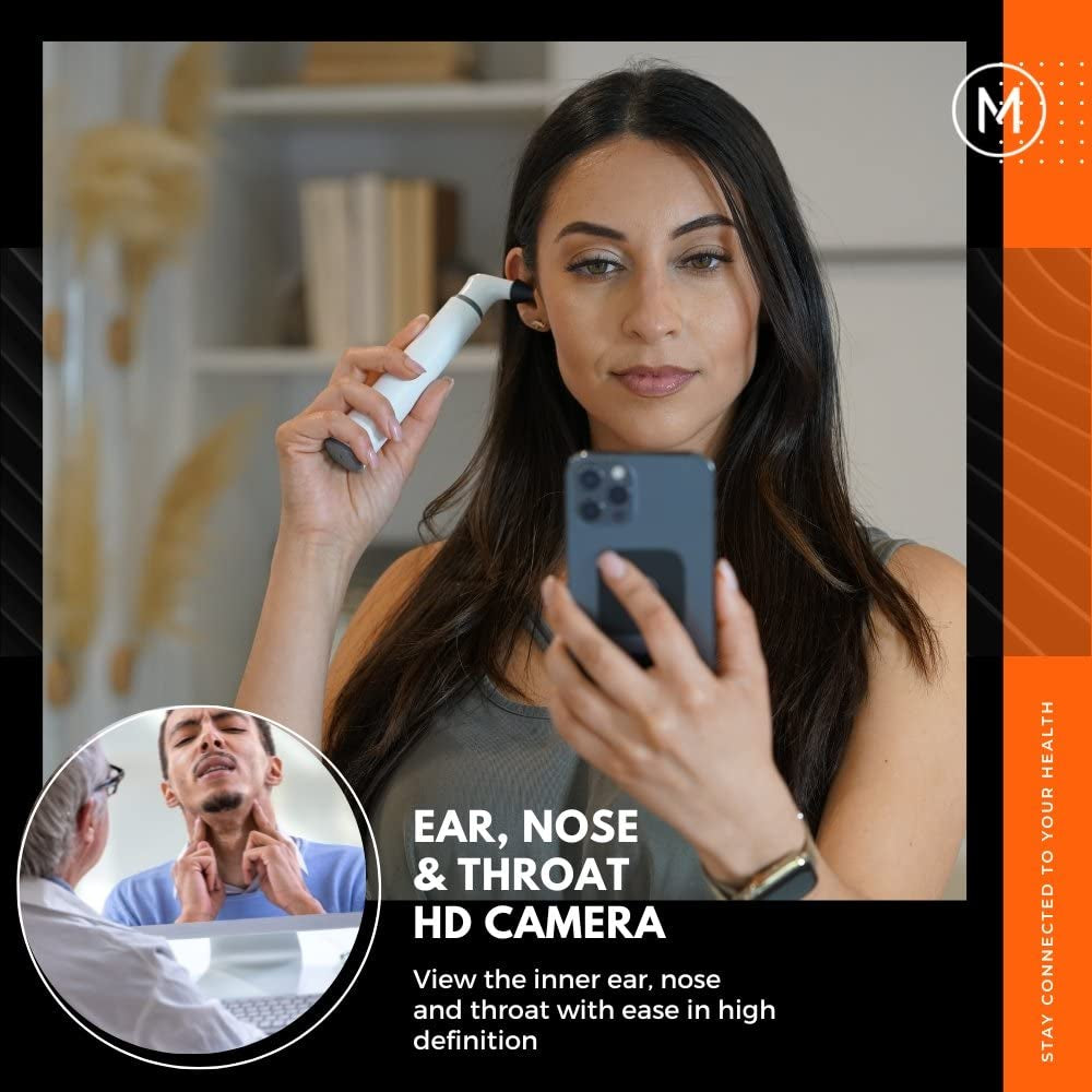 MOBI Connect Smart Wi-Fi Otoscope for Ears, Nose & Throat with HD Camera