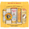 "Burt's Bees Holiday Gift Set: 5 Must-Have Stocking Stuffers for Everyday Pampering - Includes Beeswax Lip Balm, Deep Cleansing Cream, Hand Salve, Body Lotion & Coconut Foot Cream - Perfect for Travel!"
