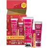 "Burt's Bees Holiday Lip Care Trio: Tinted Lip Balms in Berry Sorbet, Sweet Peach, and Watermelon Rush - Perfect Stocking Stuffers!"