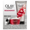 Face Wash by Olay Regenerist Advanced Anti-Aging Pore Scrub Cleanser (5.0 Oz) and Micro-Sculpting Face Moisturizer Cream (1.7 Oz) Skin Care Duo Pack, Total 6.7 Ounces Packaging May Vary