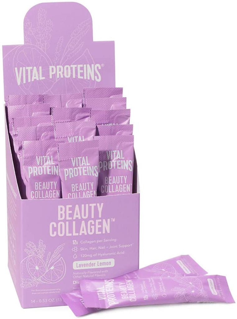 Vital Proteins Beauty Collagen Peptides Powder Supplement for Women, 120Mg of Hyaluronic Acid - 15G of Collagen per Serving - Enhance Skin Elasticity and Hydration - Strawberry Lemon - 9.6Oz Canister - Free & Fast Delivery