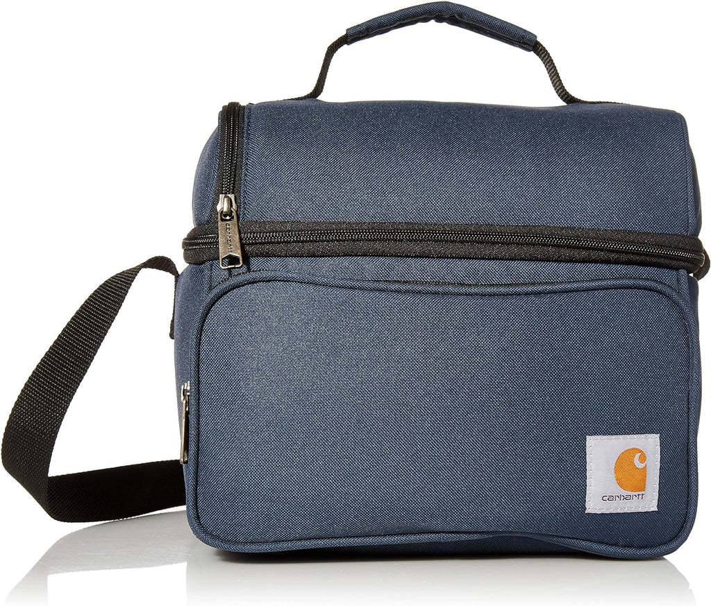 "Carhartt Deluxe Dual Compartment Insulated Lunch Cooler Bag - Keep Your Food Fresh and Stylish in Carhartt Brown!"