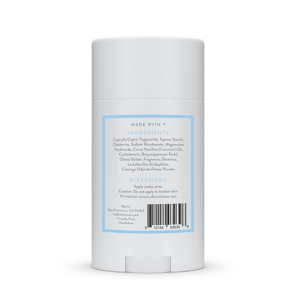 Native Deodorant - Natural Deodorant for Women and Men, Aluminum Free with Baking Soda, Probiotics, Coconut Oil and Shea Butter - Powder & Cotton