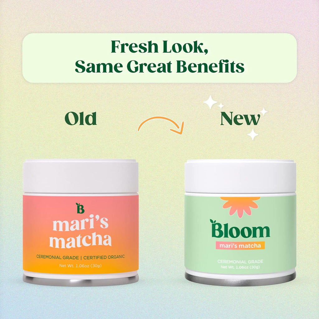 "Bloom Nutrition Matcha Green Tea Powder: Experience the Authentic Japanese Origin for Glowing Skin, Healthy Energy, and Laser-like Focus - Organic Ceremonial Grade with Natural Caffeine & Antioxidants!"