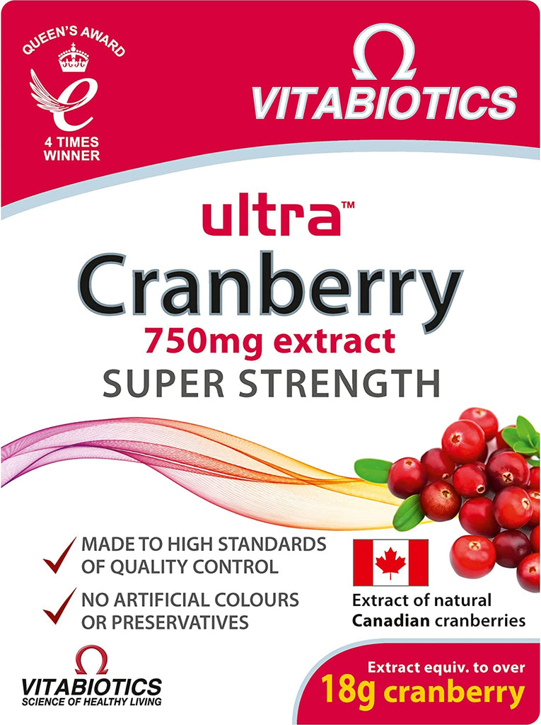 Ultra Cranberry Tablets - Pack of 30 Tablets - Free & Fast Delivery