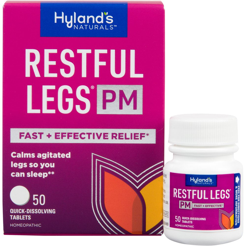 Restful Legs PM Tablets, Calms Agitated Legs so You Can Sleep, 50 Count