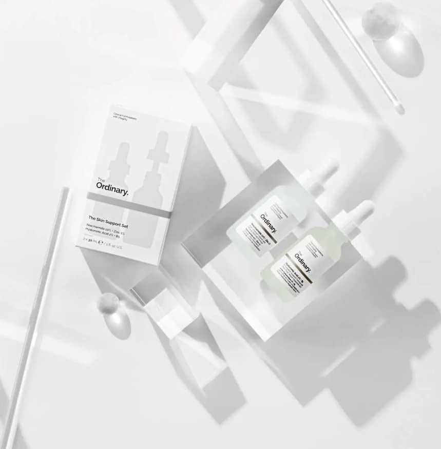 The Ordinary Facial Treatment: Hyaluronic Acid with 2% + B5 (30Ml) and the Ordinary Niacinamide 10% + Zinc 1% (30Ml) Bundle Face Care Set