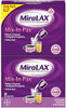 Miralax Gentle Constipation Relief Laxative Powder, Stool Softener with PEG 3350, No Harsh Side Effects, #1 Physician Recommended, Single Dose Mix-In Pax, Travel Pack, 40 Dose