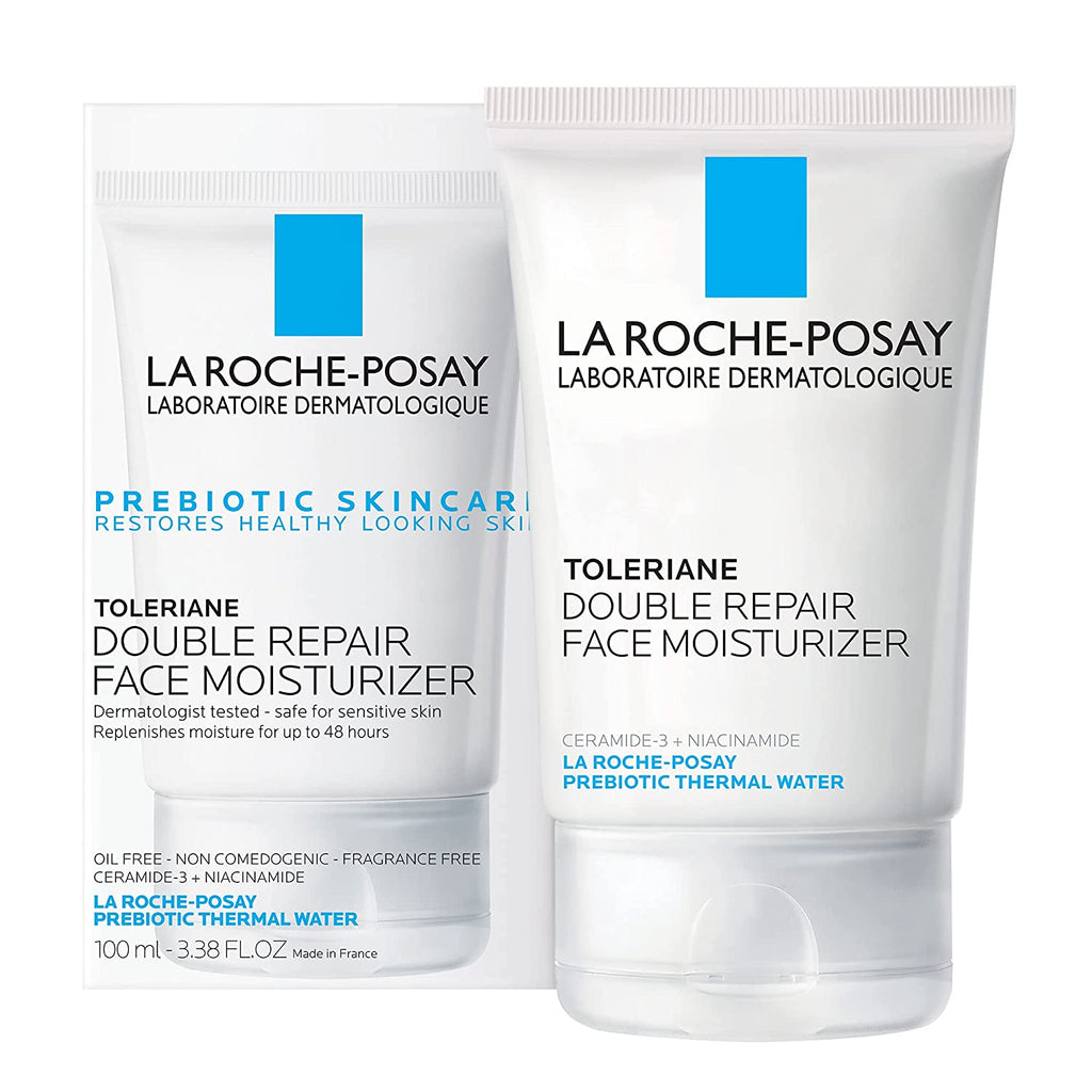 La Roche-Posay Toleriane Double Repair Face Moisturizer, Daily Moisturizer Face Cream with Ceramide and Niacinamide for All Skin Types, Oil Free, Fragrance Free - Free & Fast Delivery - Free & Fast Delivery