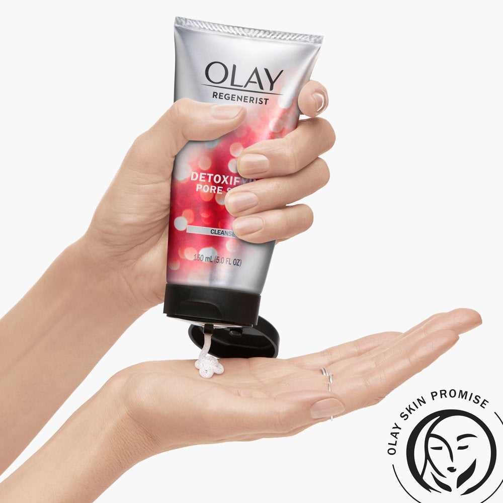 Olay Regenerist Detoxifying Pore Scrub Facial Cleanser, 5.0 Fl Oz