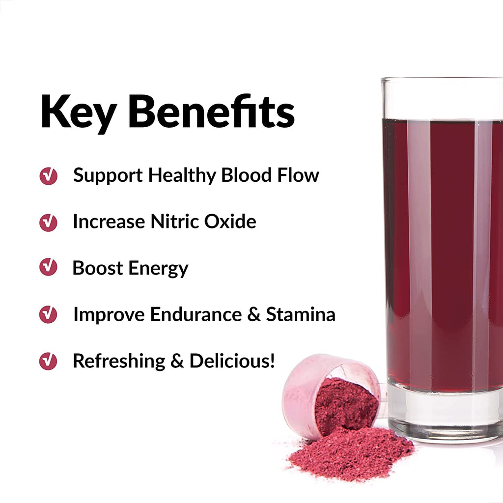 "Boost Your Energy, Stamina, and Heart Health with Force Factor Total Beets Superfood Beet Root Powder - The Ultimate Circulation and Nitric Oxide Support!"