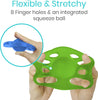 Vive Hand Grip Strengthener (3 Pack) - Finger Exerciser and Extensor Trainer - Forearm Strength Kit with Stretcher Balls - Occupational Therapy Exercise for Thumb, Arthritis, Carpal Tunnel, Guitar