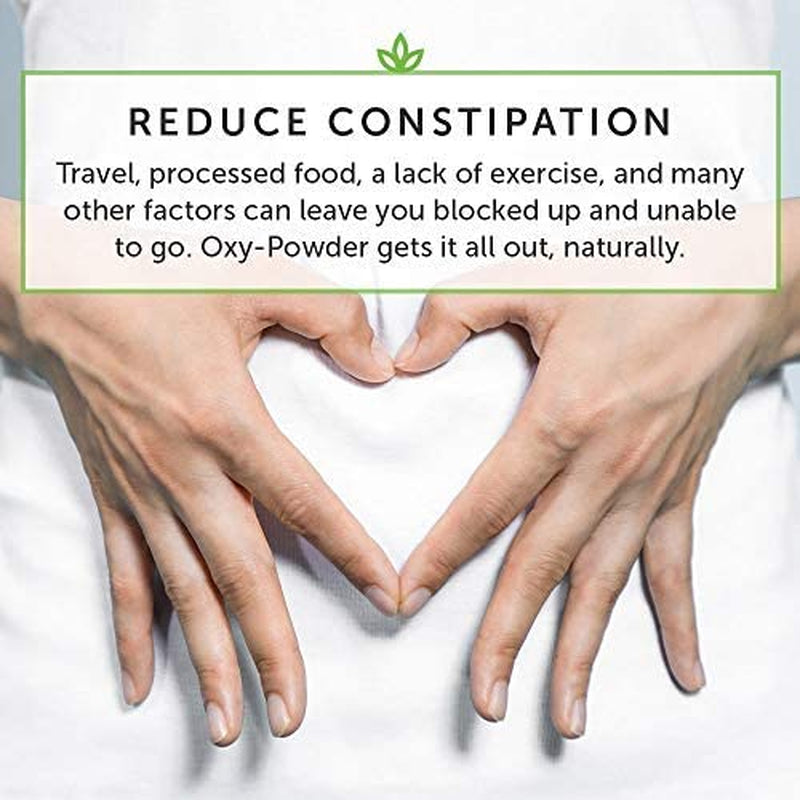 Global Healing Oxy-Powder Colon Cleanse & Detox Cleanse, Colon Cleanser & Detox, Constipation Relief for Adults, Bloating Relief for Women & Men (60 Capsules)