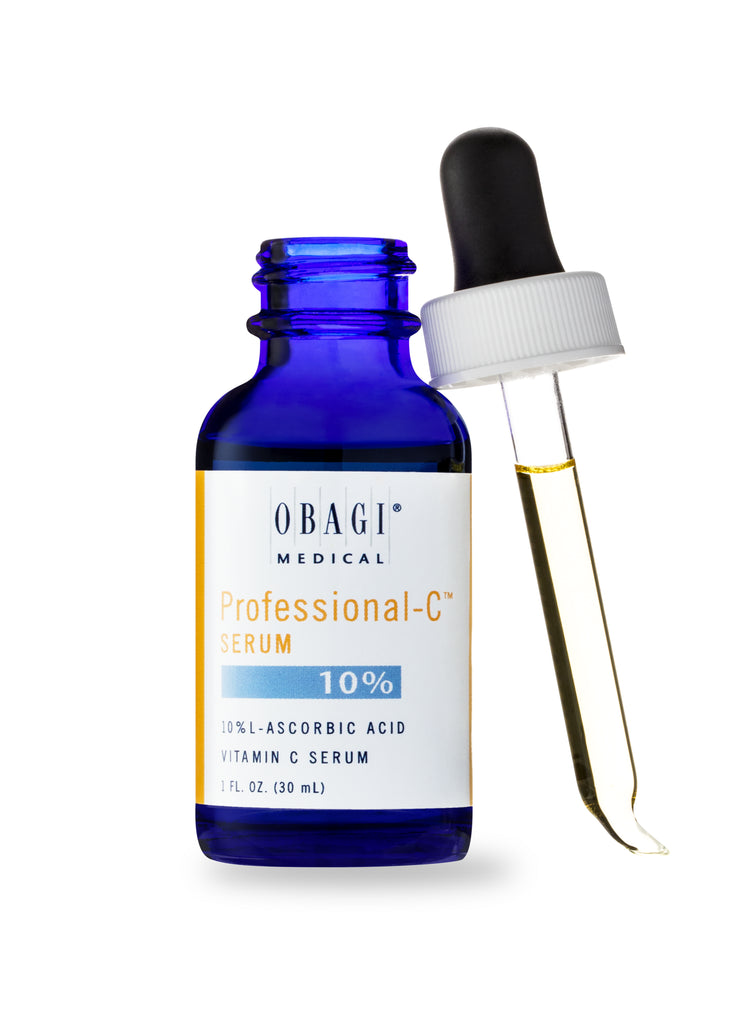 Obagi Professional-C Serum, 10% - Vitamin C Facial Serum with Concentrated 10% L Ascorbic Acid for Normal to Oily Skin, 1.0 Fl Oz.