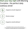 "Revitalize Your Morning Routine with ACTIVATEDYOU Morning Complete - The Ultimate Daily Wellness Greens Superfood Drink for Gut Health and Energy Boost - Packed with Prebiotics, Probiotics, and Green Superfoods - 10 Billion Cfus