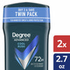 Degree Men Advanced Protection Antiperspirant Deodorant Cool Rush Antiperspirant For Men With MotionSense Technology 72-Hour Sweat and Odor Protection 2.7 oz, Twin Pack