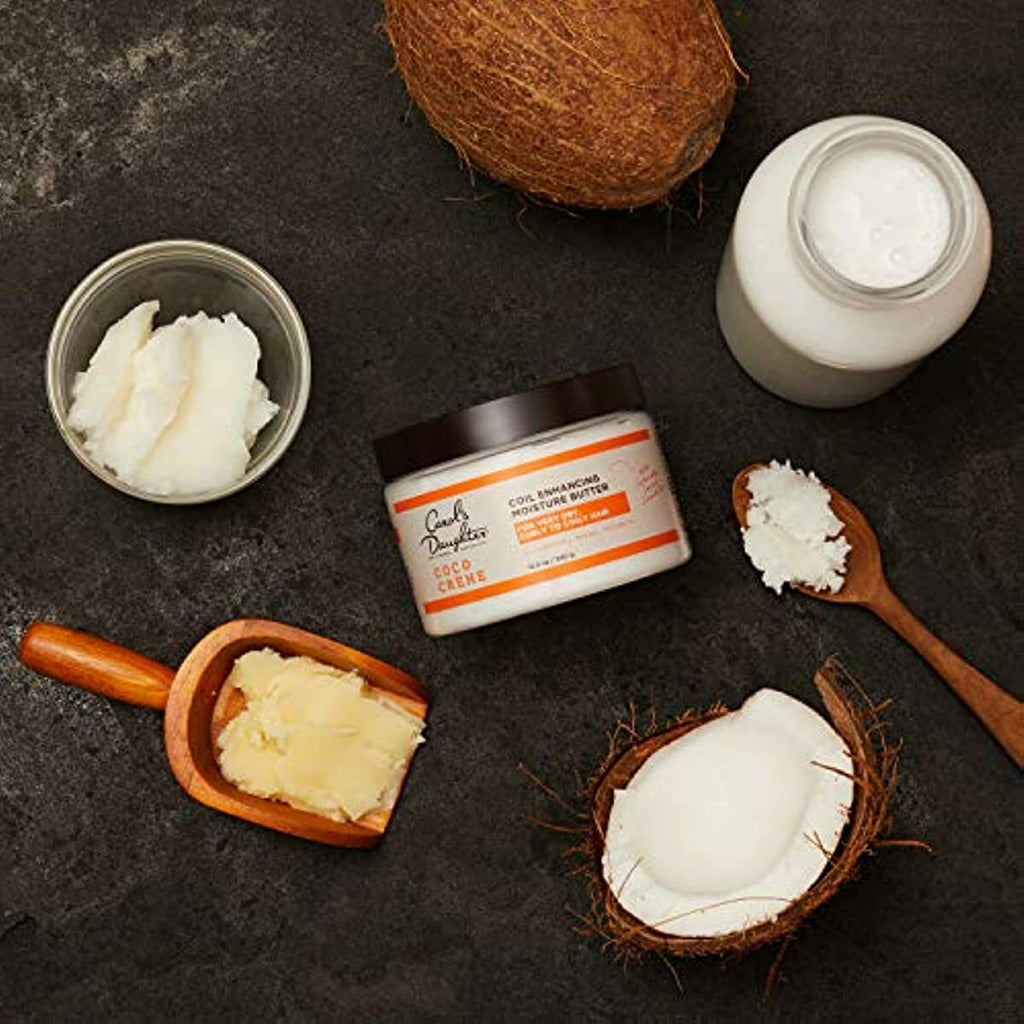Carol’s Daughter Coco Creme Coil Enhancing Moisture Butter for Very Dry Hair, with Coconut Oil and Mango Butter, Paraben Free and Silicone Free Butter for Curly Hair, 12 oz