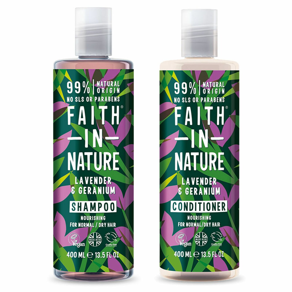 Faith In Nature 13.5 oz. Lavender Shampoo and Conditioner - Fast Delivery