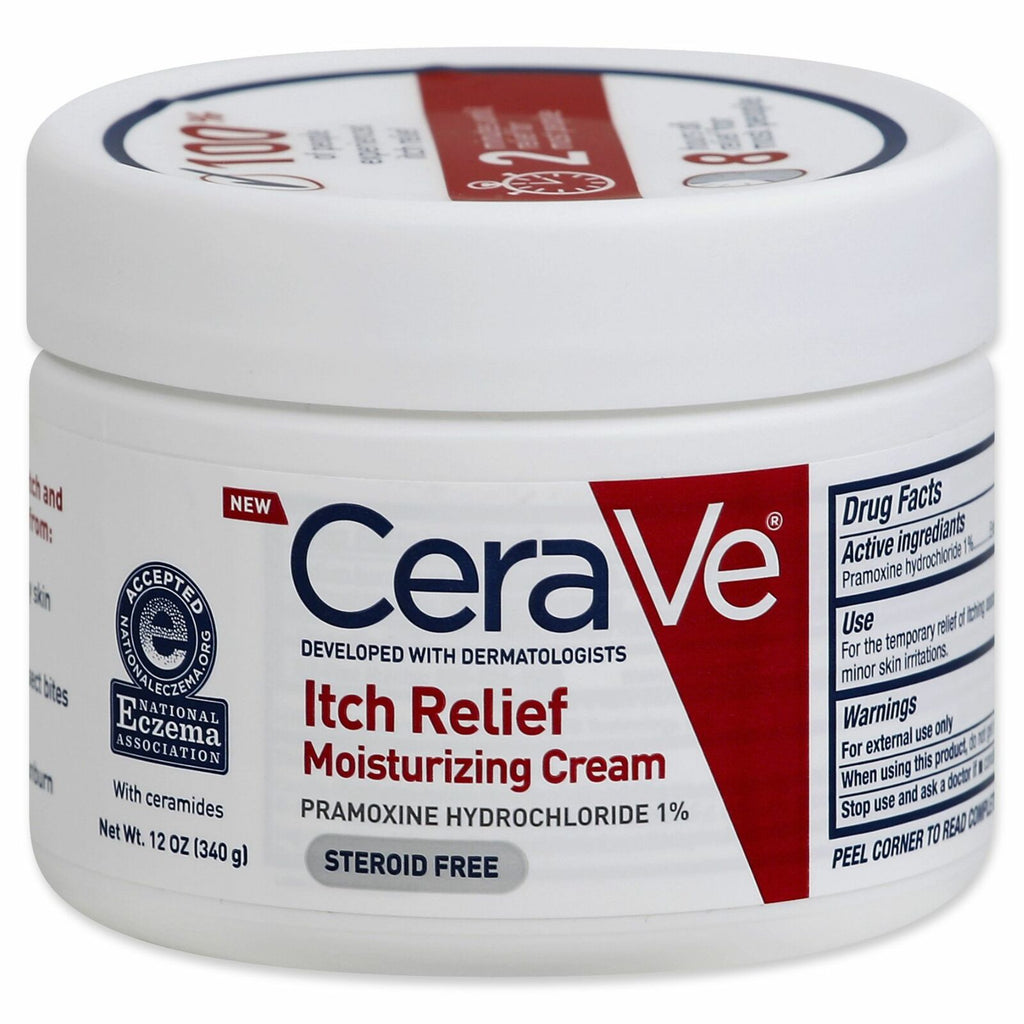CeraVe 12 oz. Itch Relief Cream - Fast Acting, Long Lasting with Ceramides